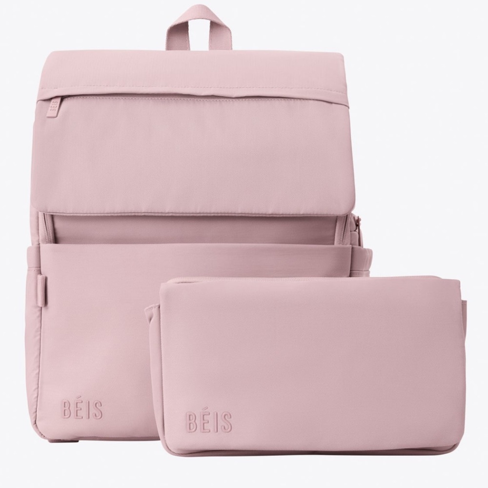 BÉIS Diaper Backpack Atlas Pink